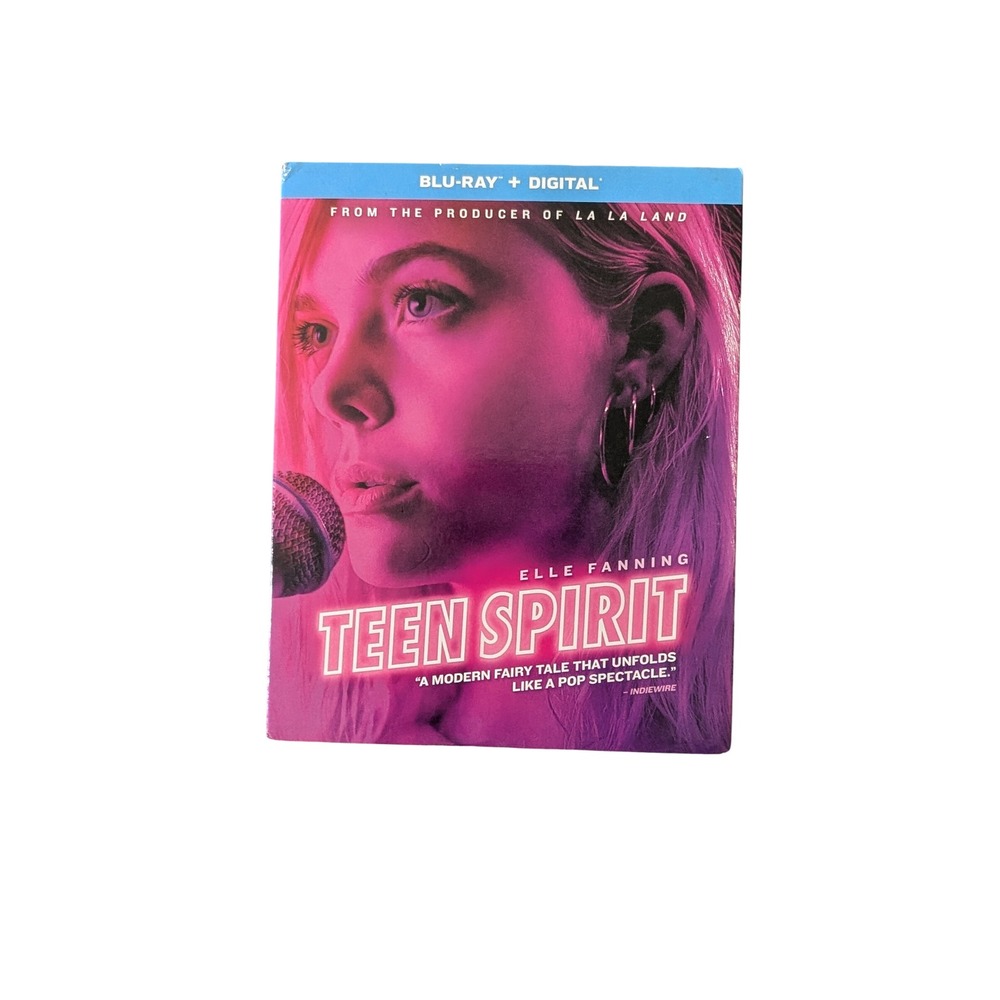 Teen Spirit Blu-ray Digital Elle Fanning Musical Drama Movie with Slipcover NEW